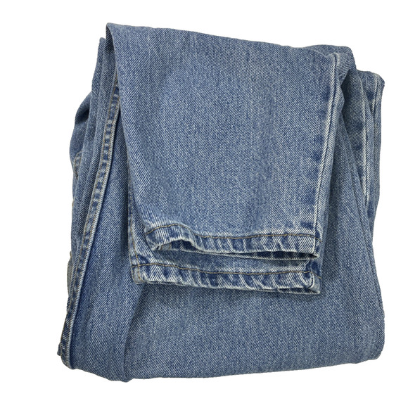 Vtg Levis 550 Jeans Women Plus Size 22 Light Wash Denim Relaxed Fit Tapered Leg - Picture 13 of 13